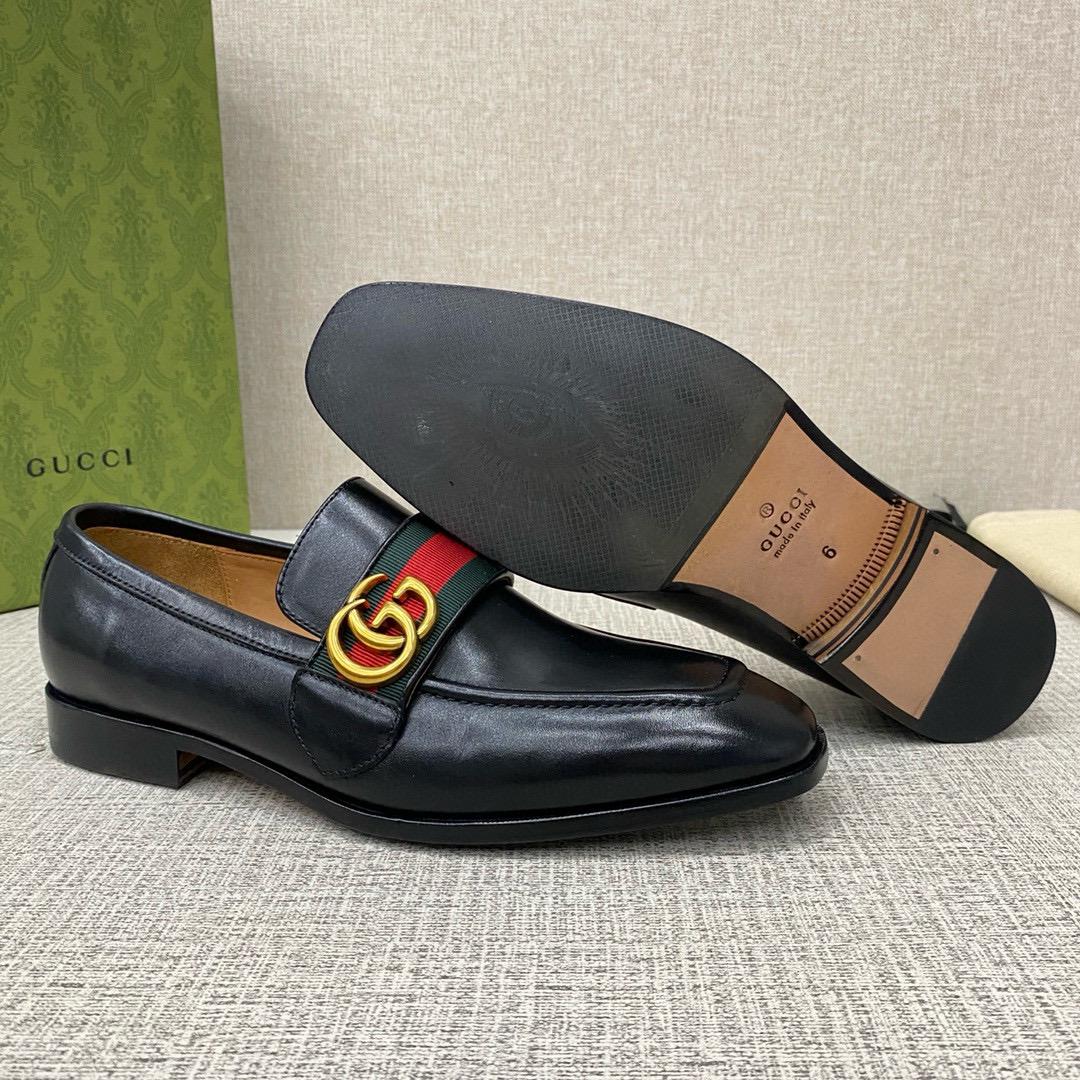 Leather loafers