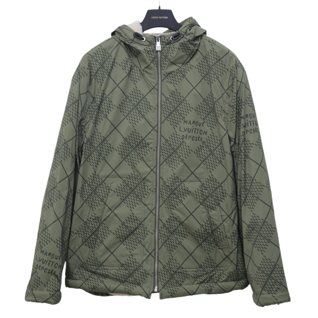 Reversible zipper hoodie