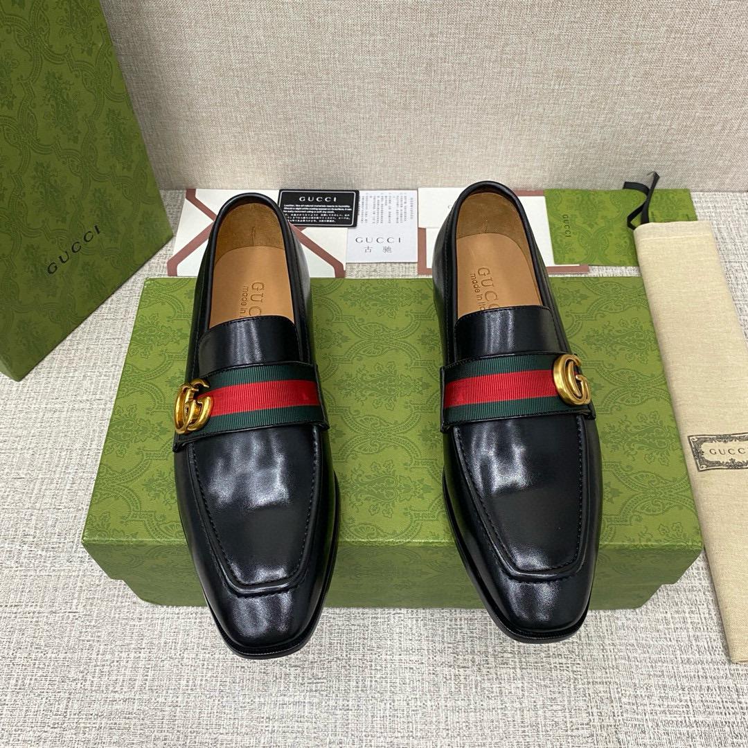 Leather loafers
