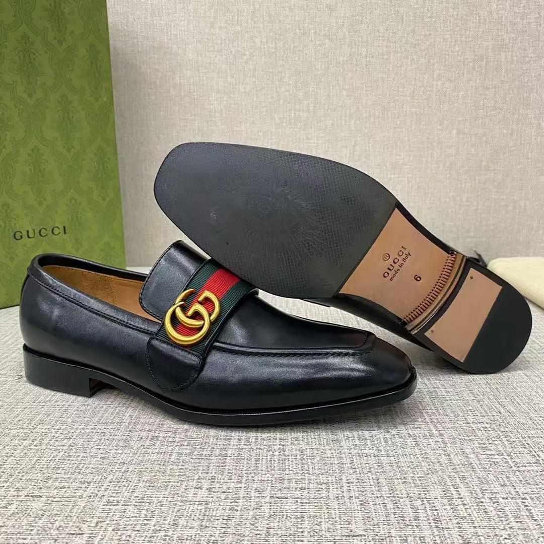 Leather loafers