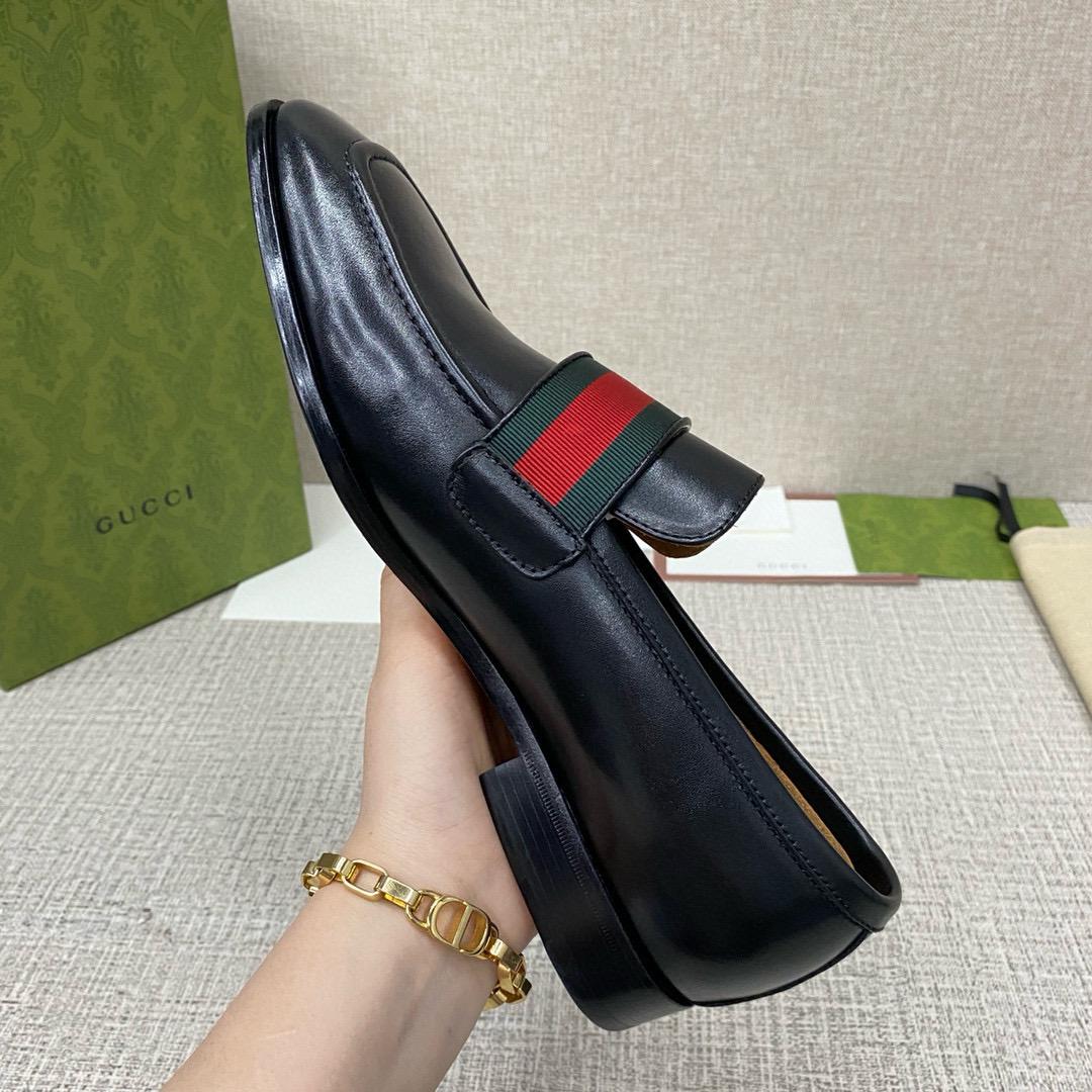 Leather loafers