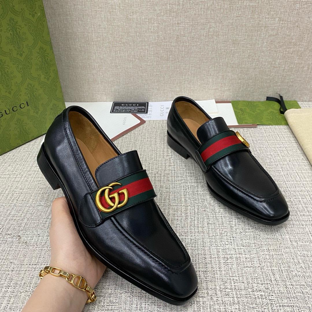 Leather loafers