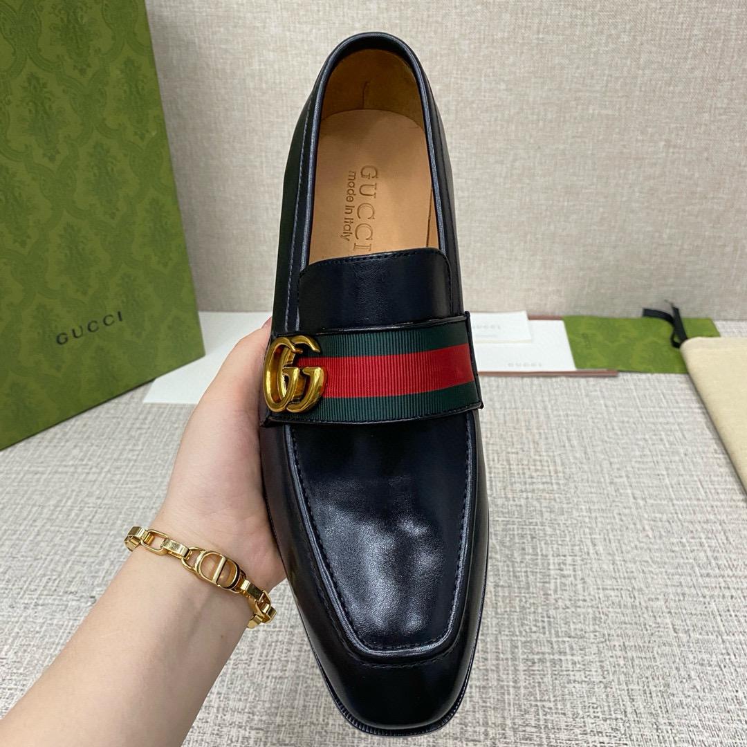 Leather loafers
