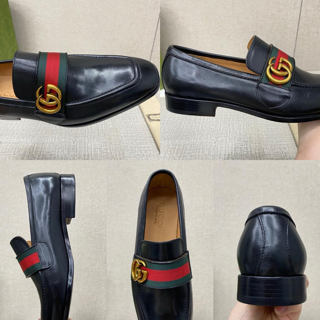 Leather loafers