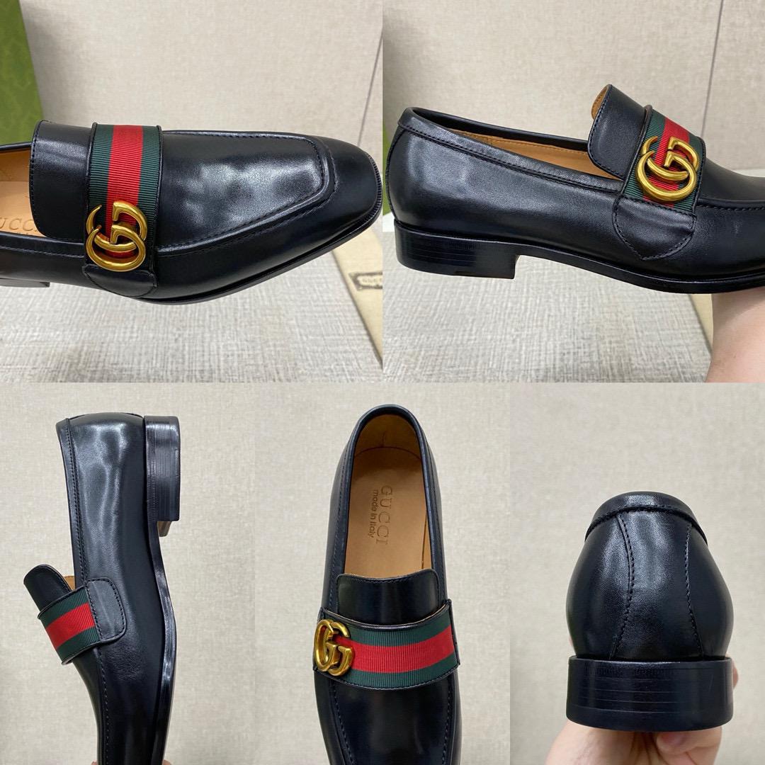 Leather loafers
