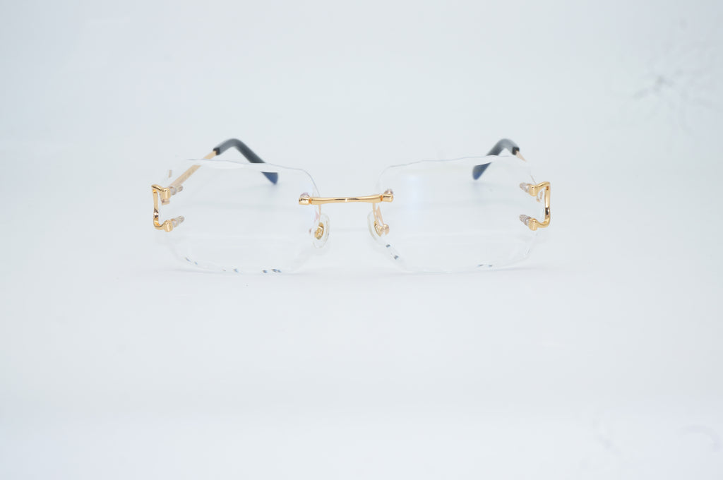 Diamond cut lens sunglasses