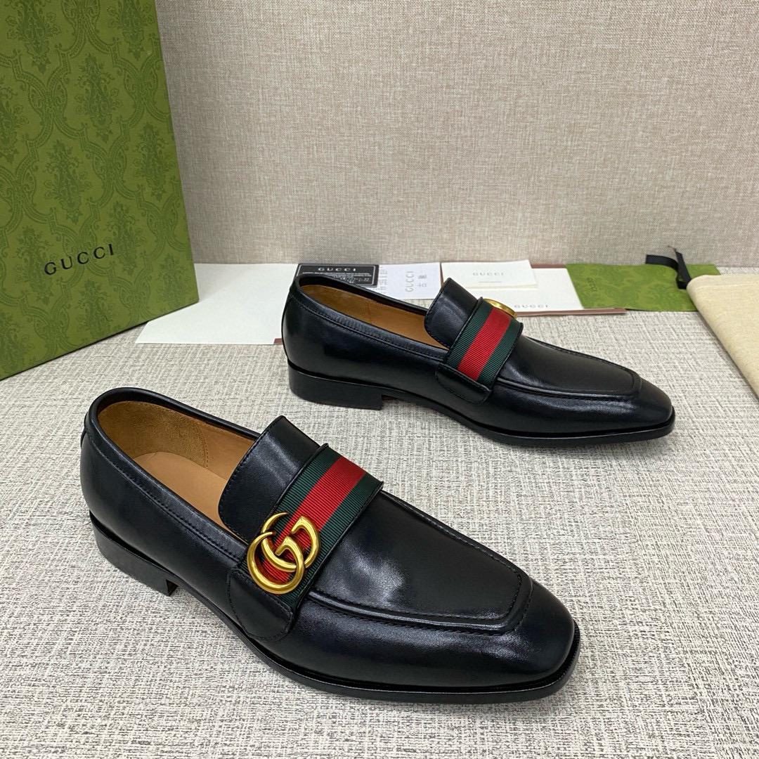 Leather loafers