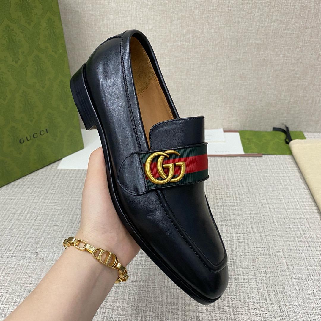 Leather loafers