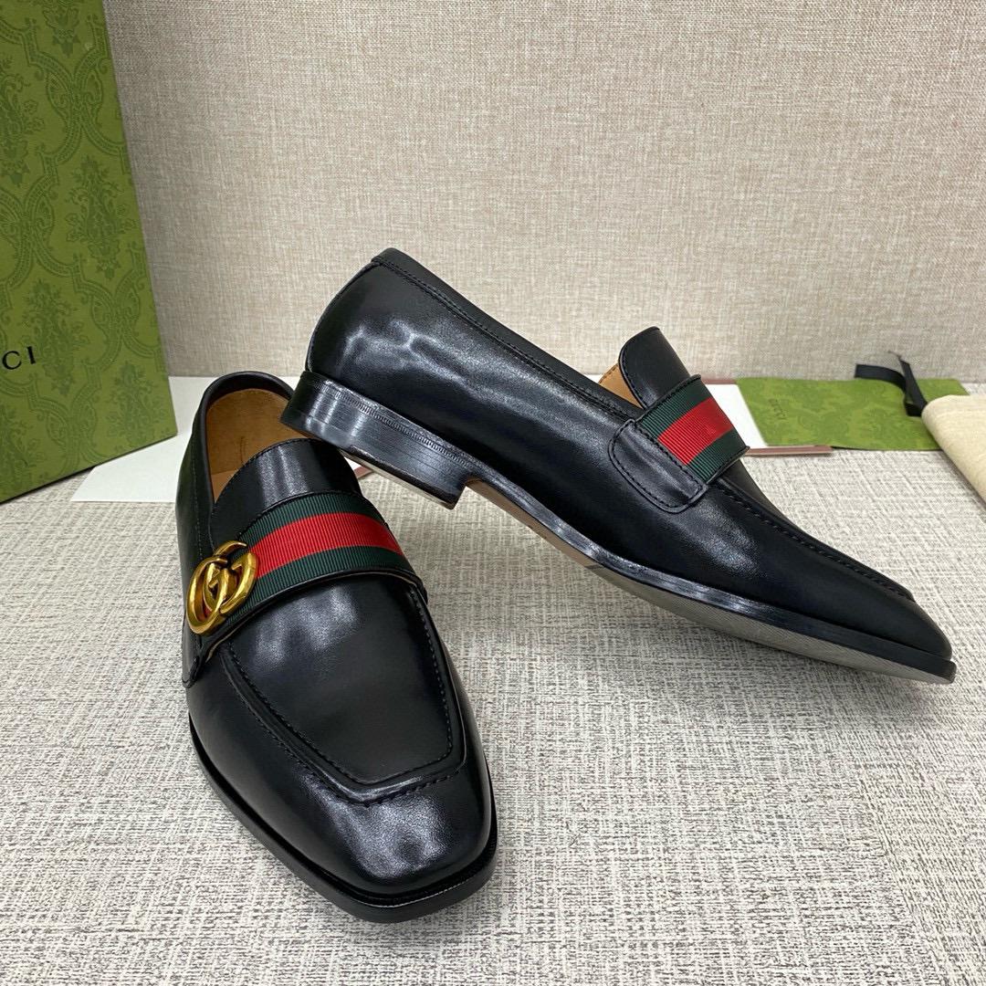 Leather loafers