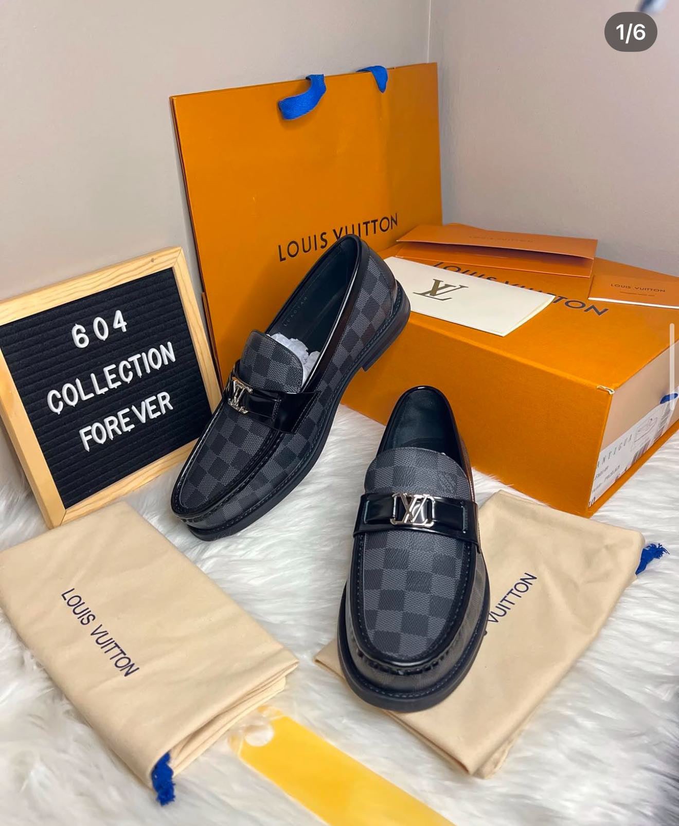 Leather loafers